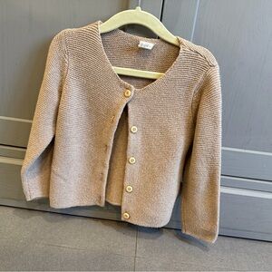 H&M Beige Knit Baby Cardigan